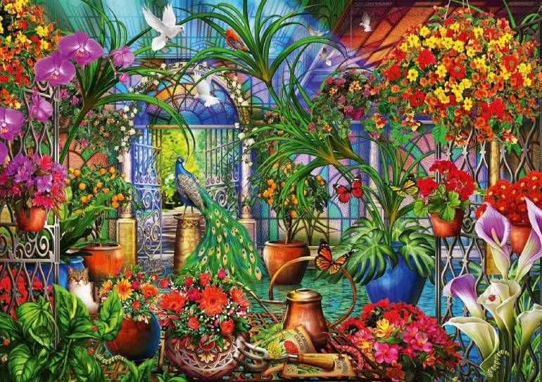 Tropical Green House - Bluebird Puzzle 70248-P - 1000 pz.