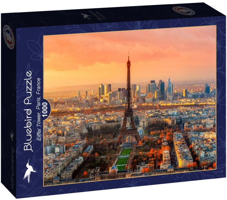 Eiffel Tower, Paris, France - Bluebird - 90141 - 1000 pezzi.