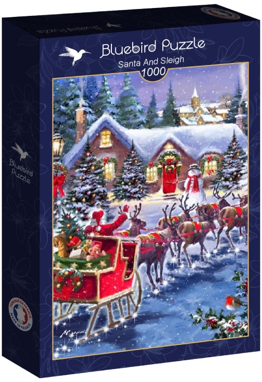 Santa and Sleigh - Bluebird - 90150 - 1000 pezzi.