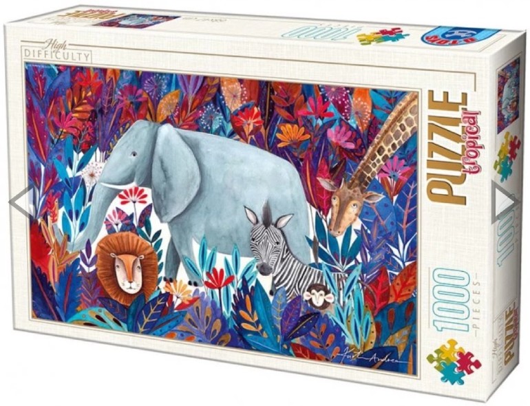 Animali esotici - D-Toys - 72887-04 -1000 pezzi.