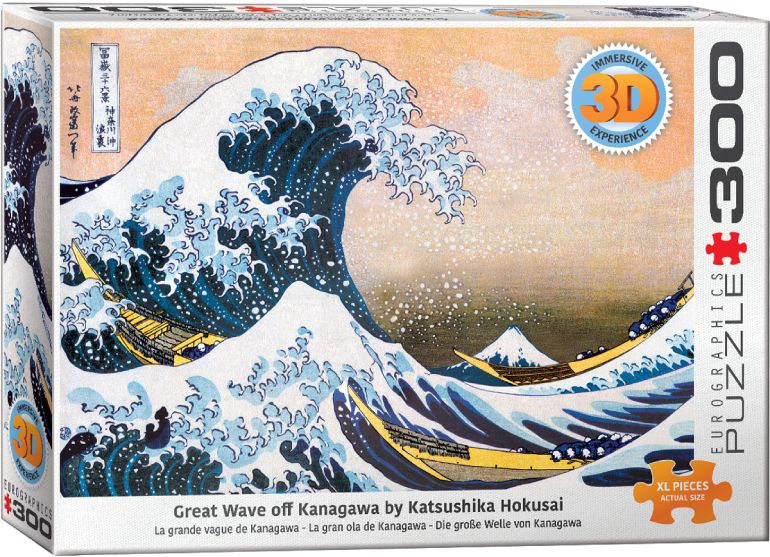 Great Wave off Kanagawa by Katsushika Hokusai - Eurographics - 6331-1545 - 300 pezzi.