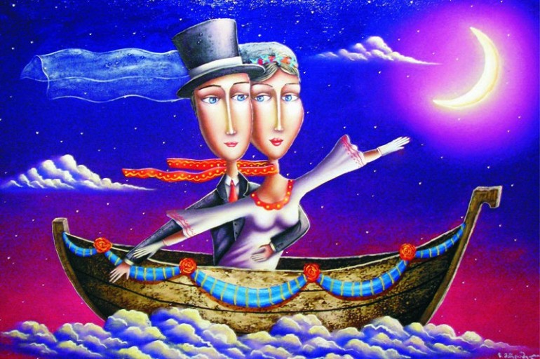 Wedding Travel - Gold Puzzle - 61321 -