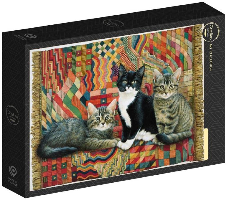 Christie,Posky and Zelly on a Deco rug - Grafika - 32702 - 1000 pezzi.