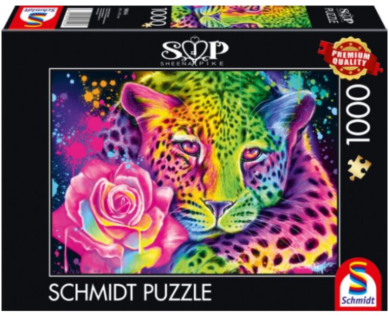 Neon Rainbow Leopard - Schmidt - 58514 - 1000 pezzi.