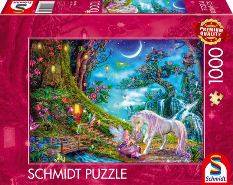 Dove l'unicorno e l'elfo si danno la buonanotte- Schmidt - 59790 - 1000 pezzi.