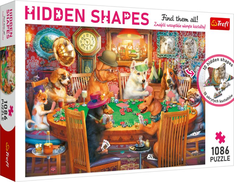 Hidden Shapes: Game Night - Trefl - 10749 - 1086 pezzi.
