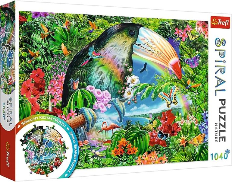 Spiral Puzzle: Tropical Animals - Trefl - 40014 - 1040 pezzi.