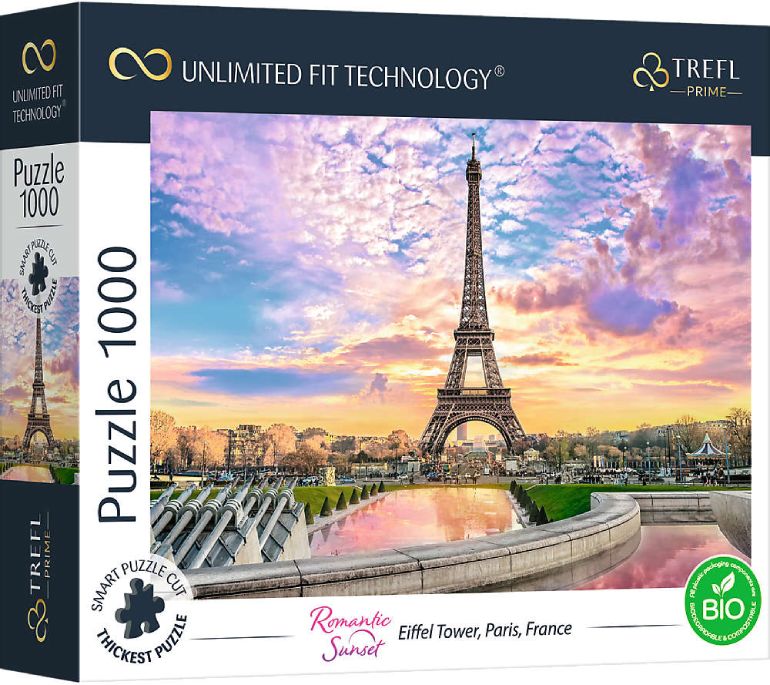 Romantic Sunset : Eiffel Tower, Paris, France - Trefl Prime - 10693 - 1000 pezzi.