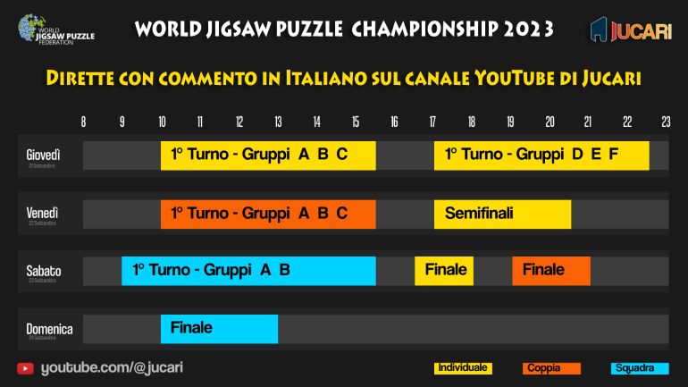 Campioanto del Mondo di Puzzle 2023 in diretta su youtube
